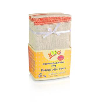 xkko Prefold 6er-Pack ungebleichte Baumwolle