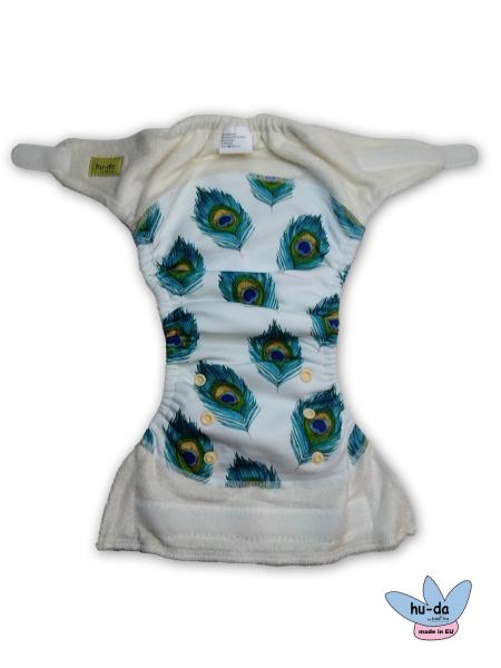 Bunte Stoffwindel für Babys mit Klett