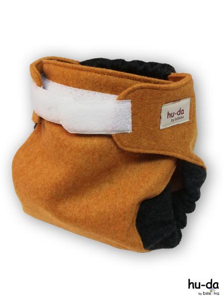 Orange Überhose aus Schurwolle für Stoffwindeln