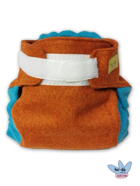 Überhose aus Wolle in orange für Baby-Stoffwindeln
