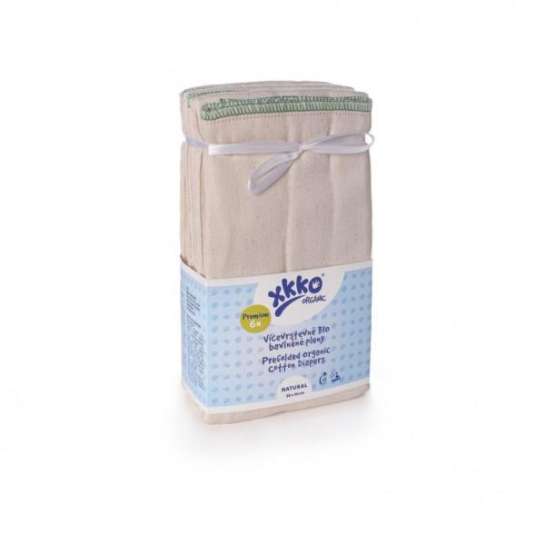 xkko Prefold 6erPack Bio-Baumwolle