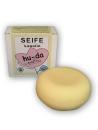 Lanolin-Seife neben Karton