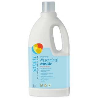 Sonett Waschmittel Basis sensitiv fl&uuml;ssig 2 Liter 1 Liter